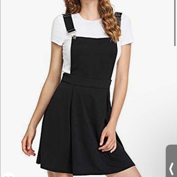Black Overall Mini Dress | Color: Black | Size: S | Ninacare's Closet